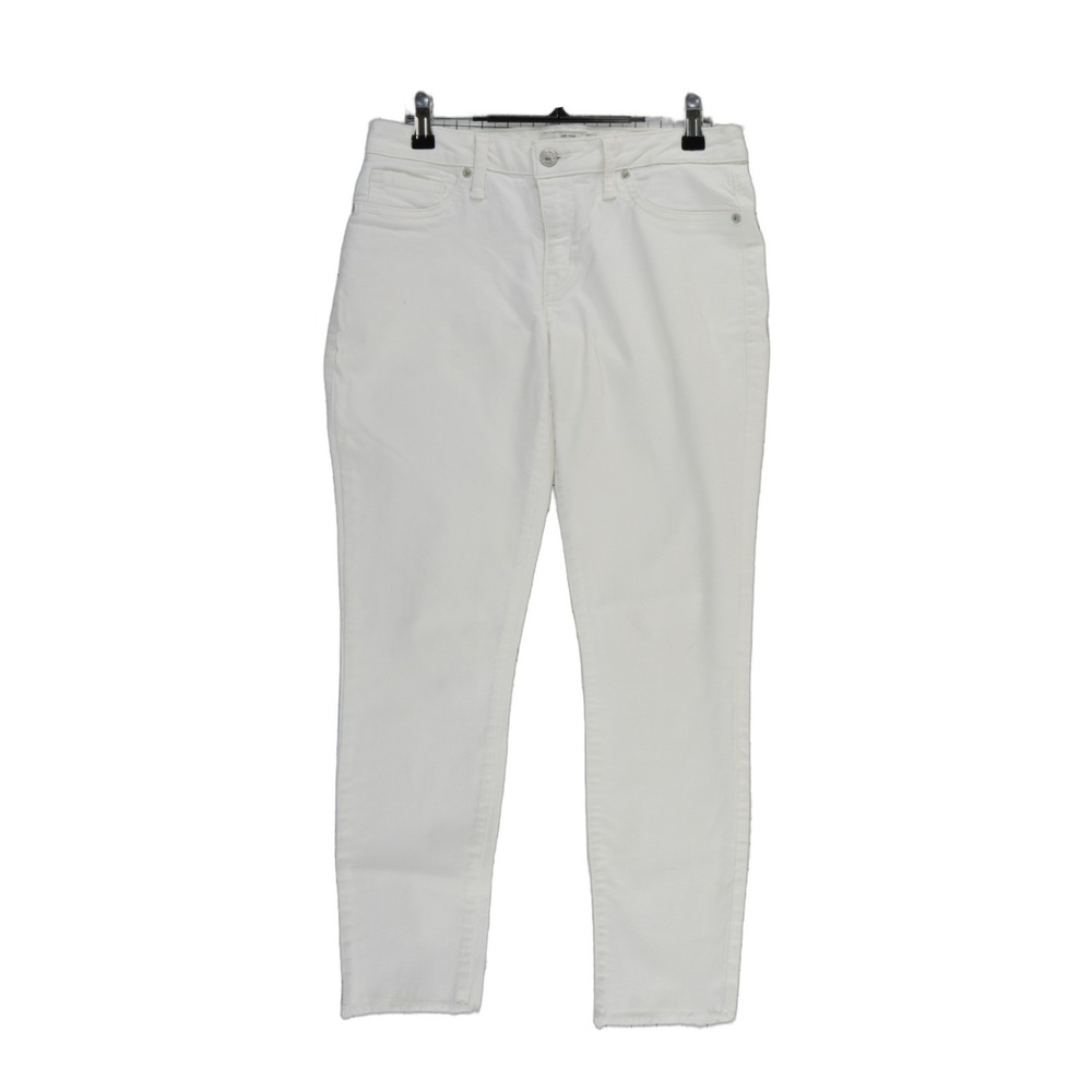 Lucky Brand Lolita Skinny Jeans Women's Size 4/27 White‎ Raw Hem Mid Rise